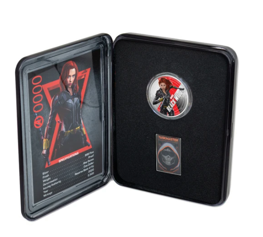 1oz Silver Marvel Series Black Widow (2020) 4