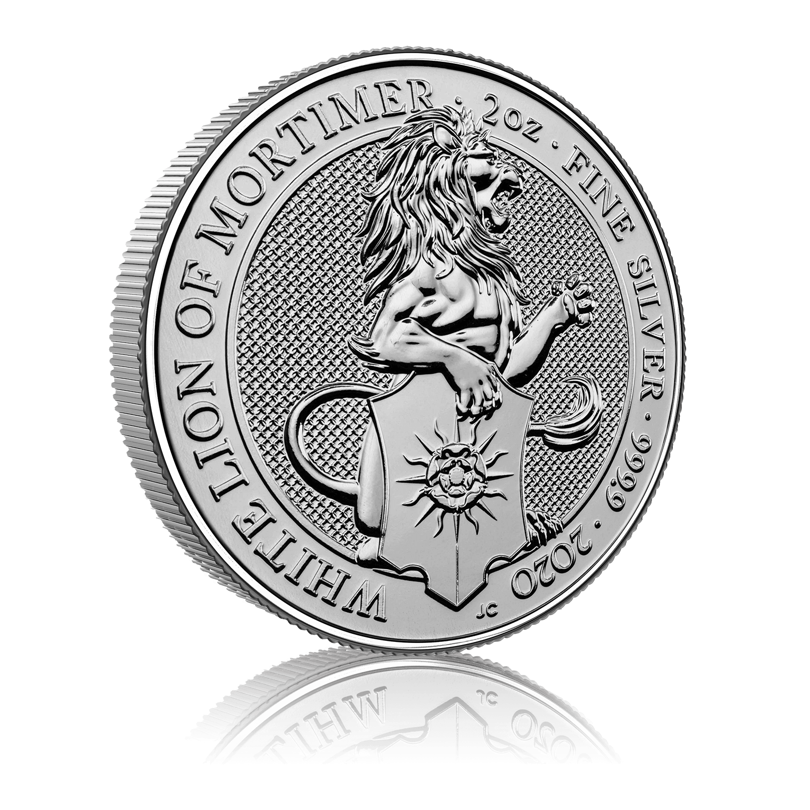 2oz Silver Royal Mint Queen's Beasts Lion Of Mortimer (2020) 4