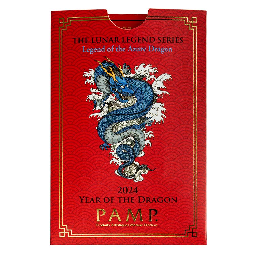 1oz PAMP Gold Lunar Legend Series Azure Dragon (2024) 5