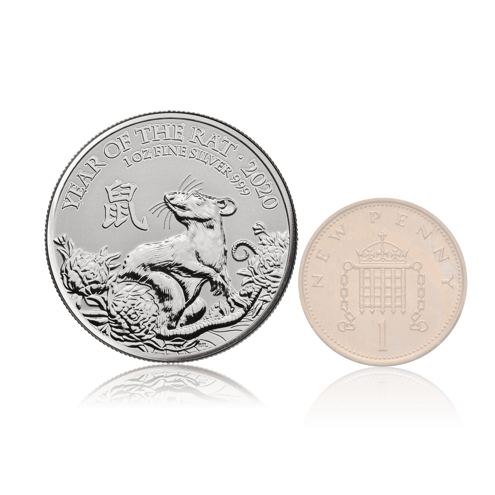 1oz Silver Royal Mint Lunar Series Year of the Rat (2020) 5