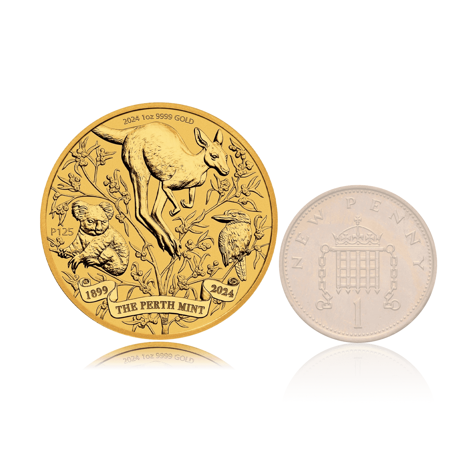 1oz Gold Perth Mint Australian Kangaroo 125th Anniversary (2024) 5