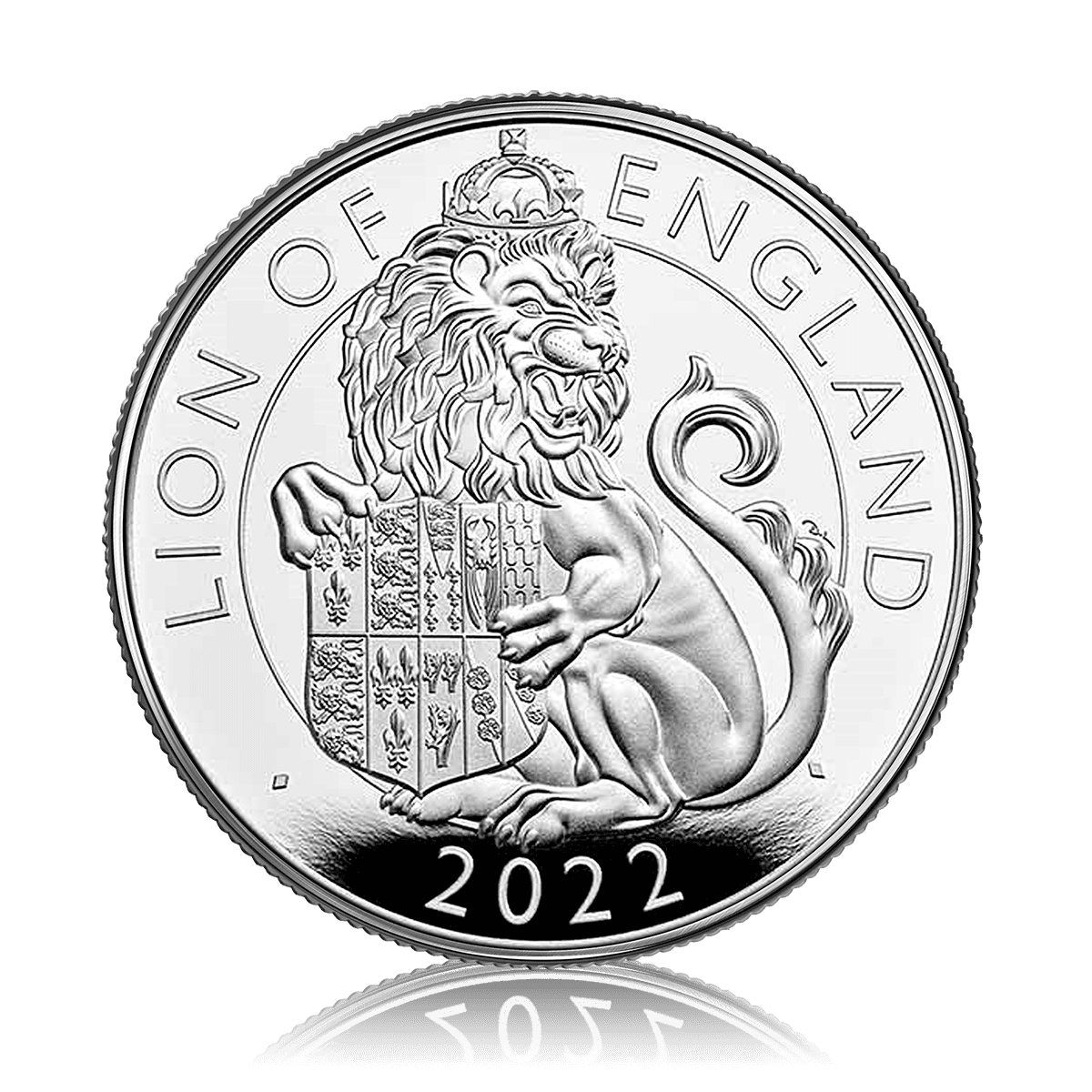 2oz Silver Tudor Beast The Lion of England (2022)