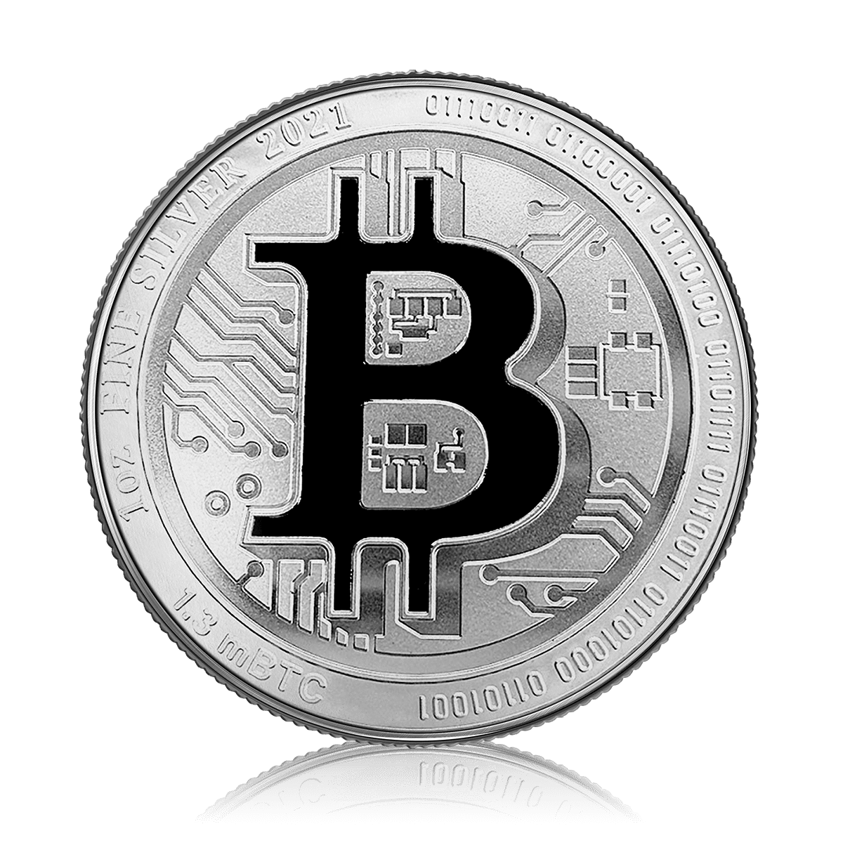 1oz Silver Gold Bank Bitcoin (999)