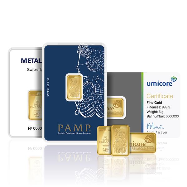 5g Mixed Brands Investment Gold Bar (999.9)