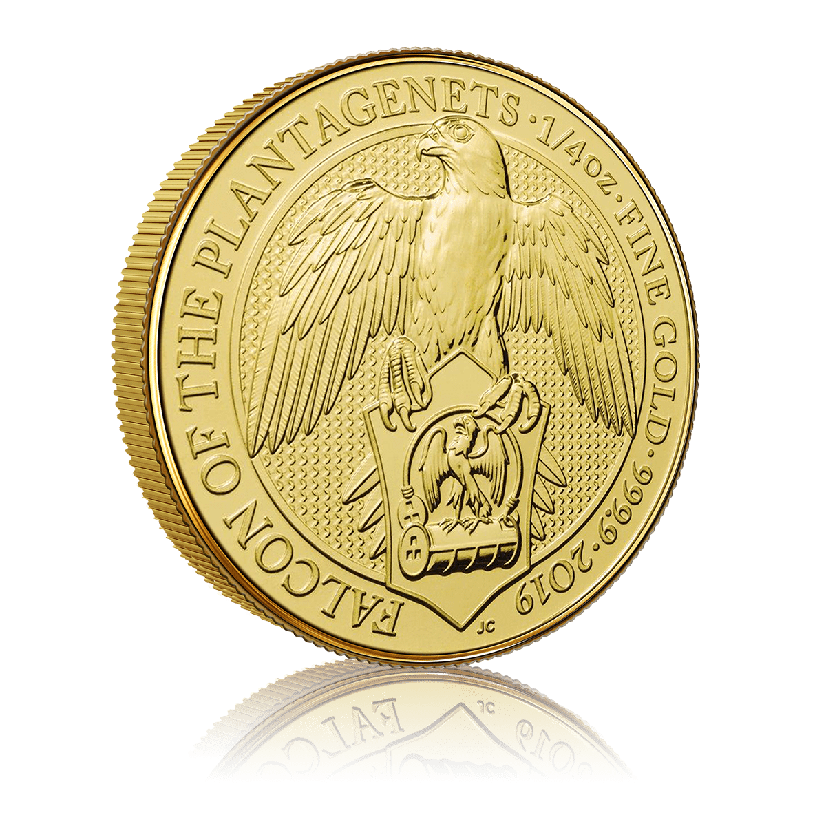 1 Oz Queen's Beast Falcon Of The Plantagenets Gold Coin