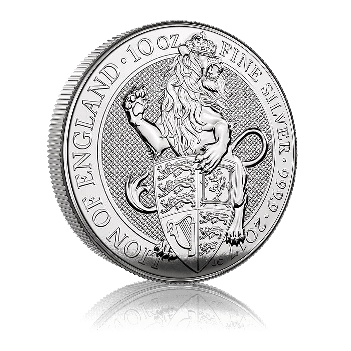 10oz Silver Queen's Beast Lion Of England (2016)