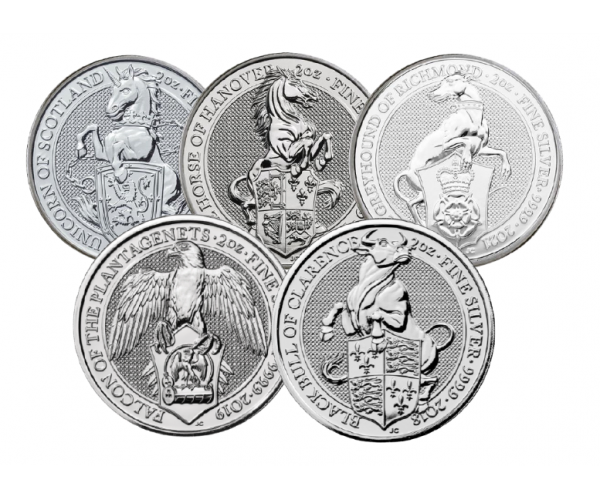 2 Ounce Fine Silver Coins (Assorted Selection)