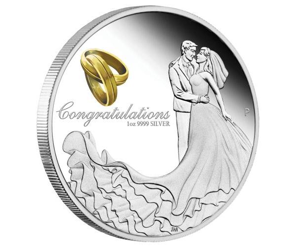 1oz Silver Congratulations Happy Wedding Gift Box (2024)