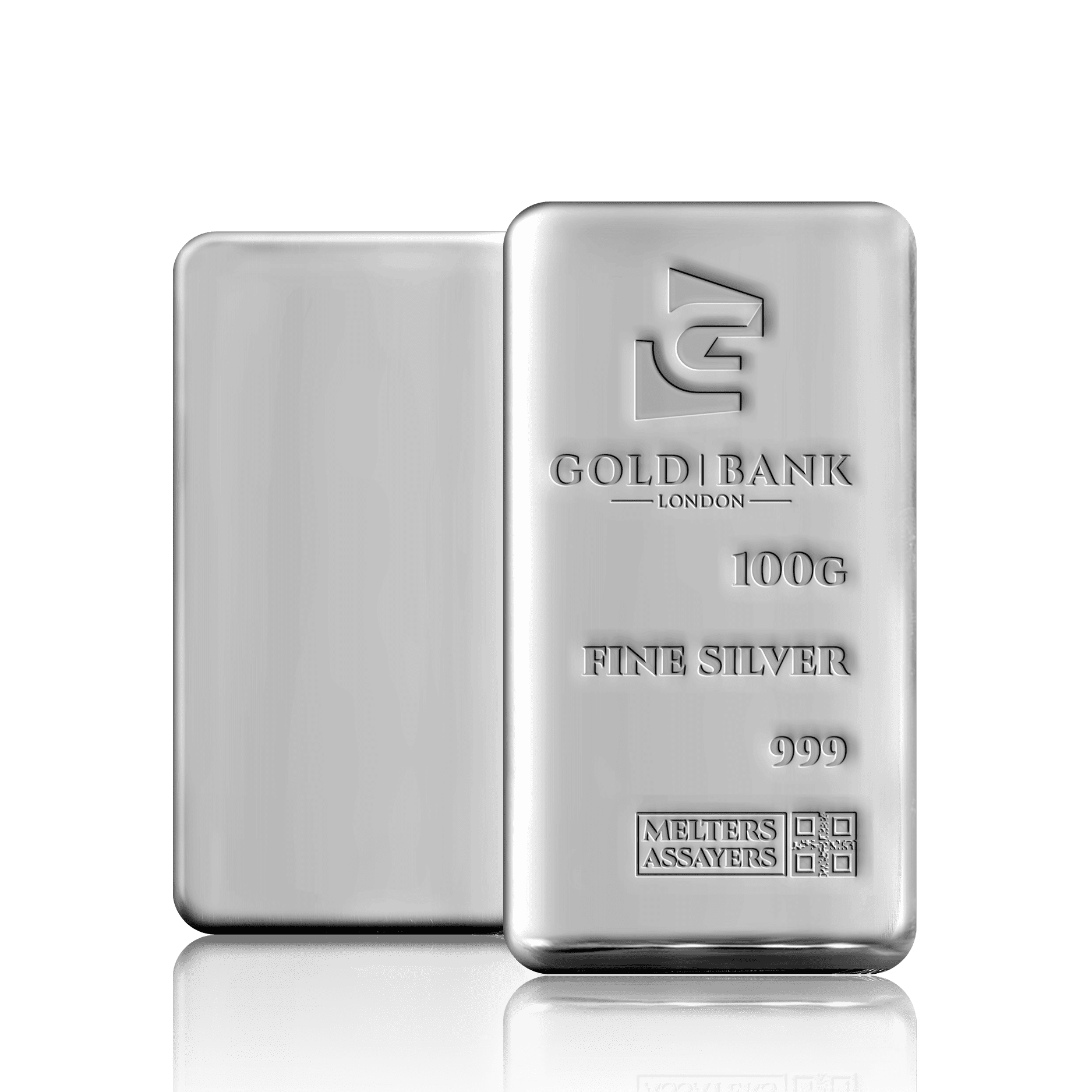 100g Gold Bank Investment Silver Bar (999)
