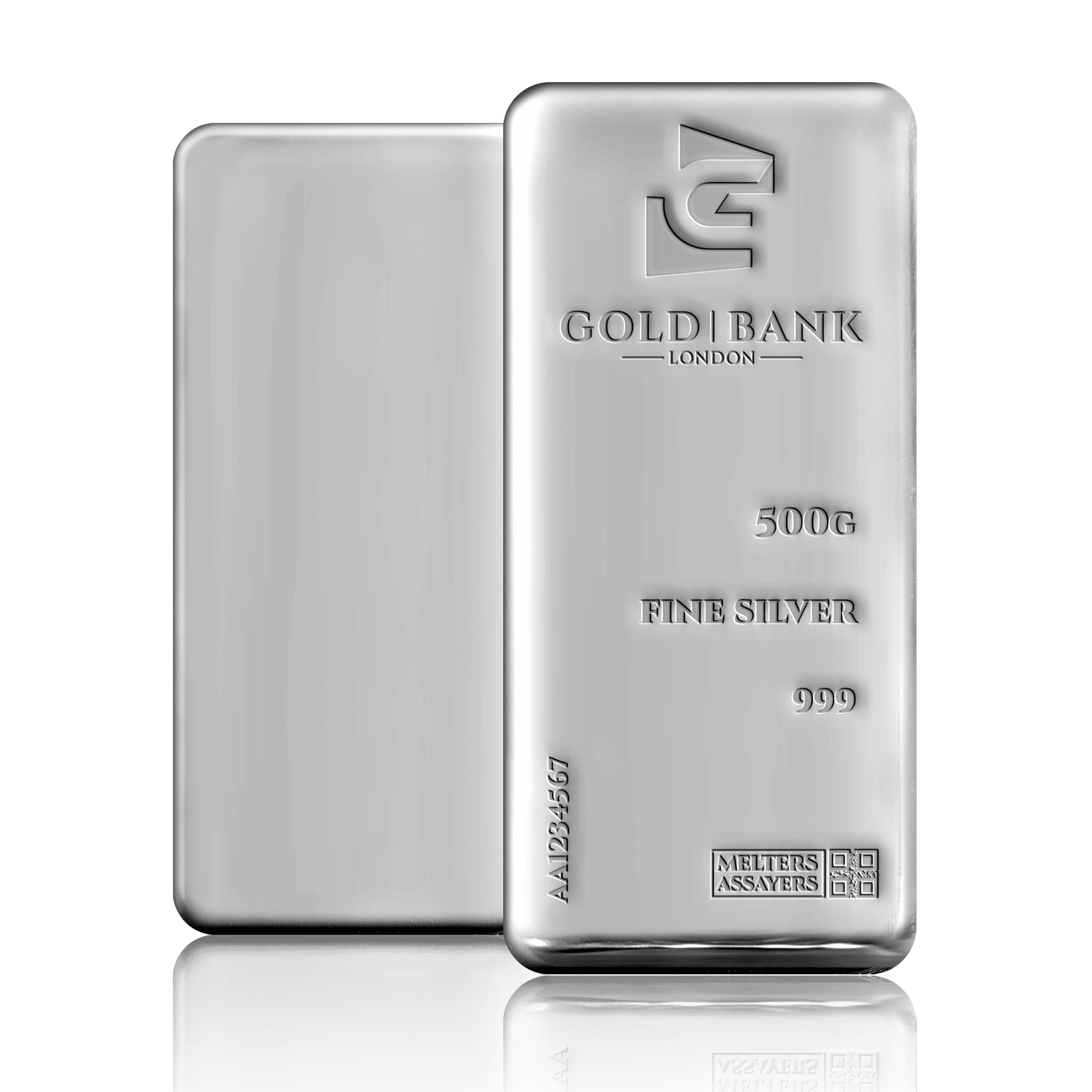 500g Gold Bank Silver Bar