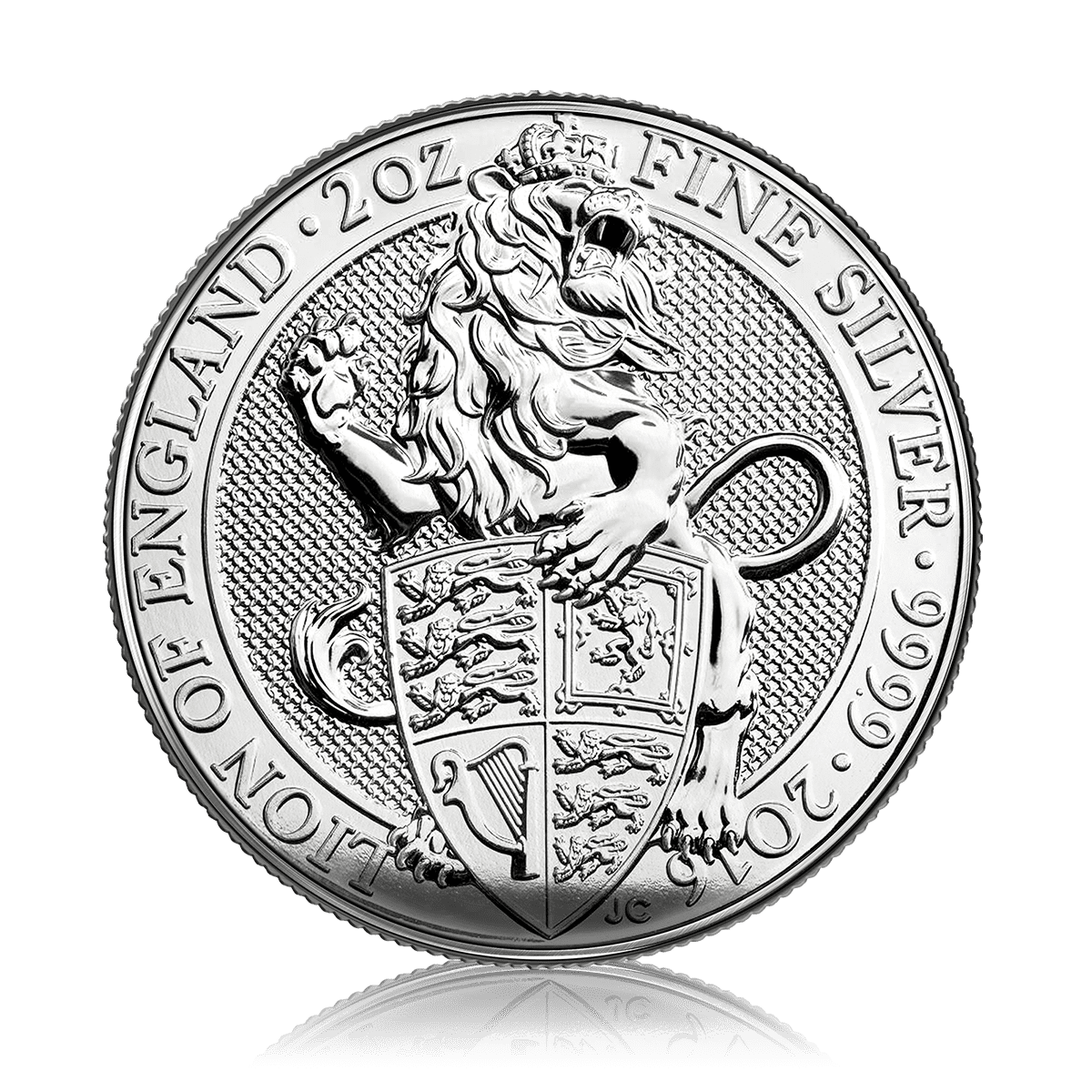 2oz Silver Queens Beasts Lion Of England (2016)