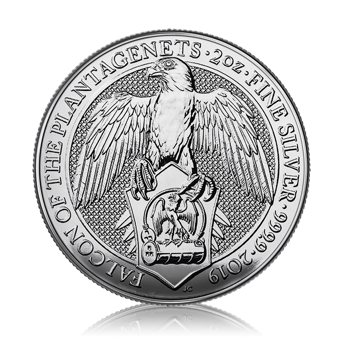 2oz Silver Queens Beast Falcon Of The Plantagenets (2019)