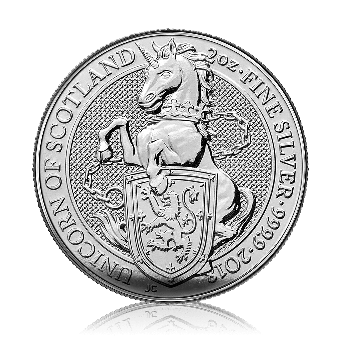 2oz Silver Queens Beasts Unicorn Of Scotland (2018)