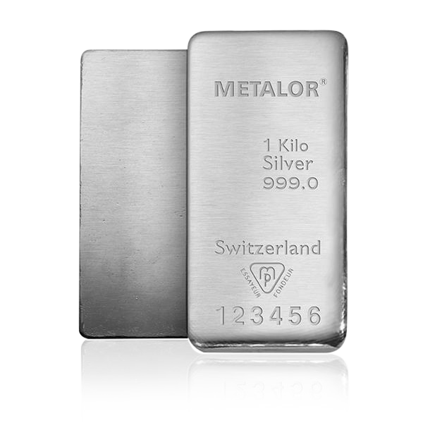 1kg Metalor Investment Silver Bar (999)