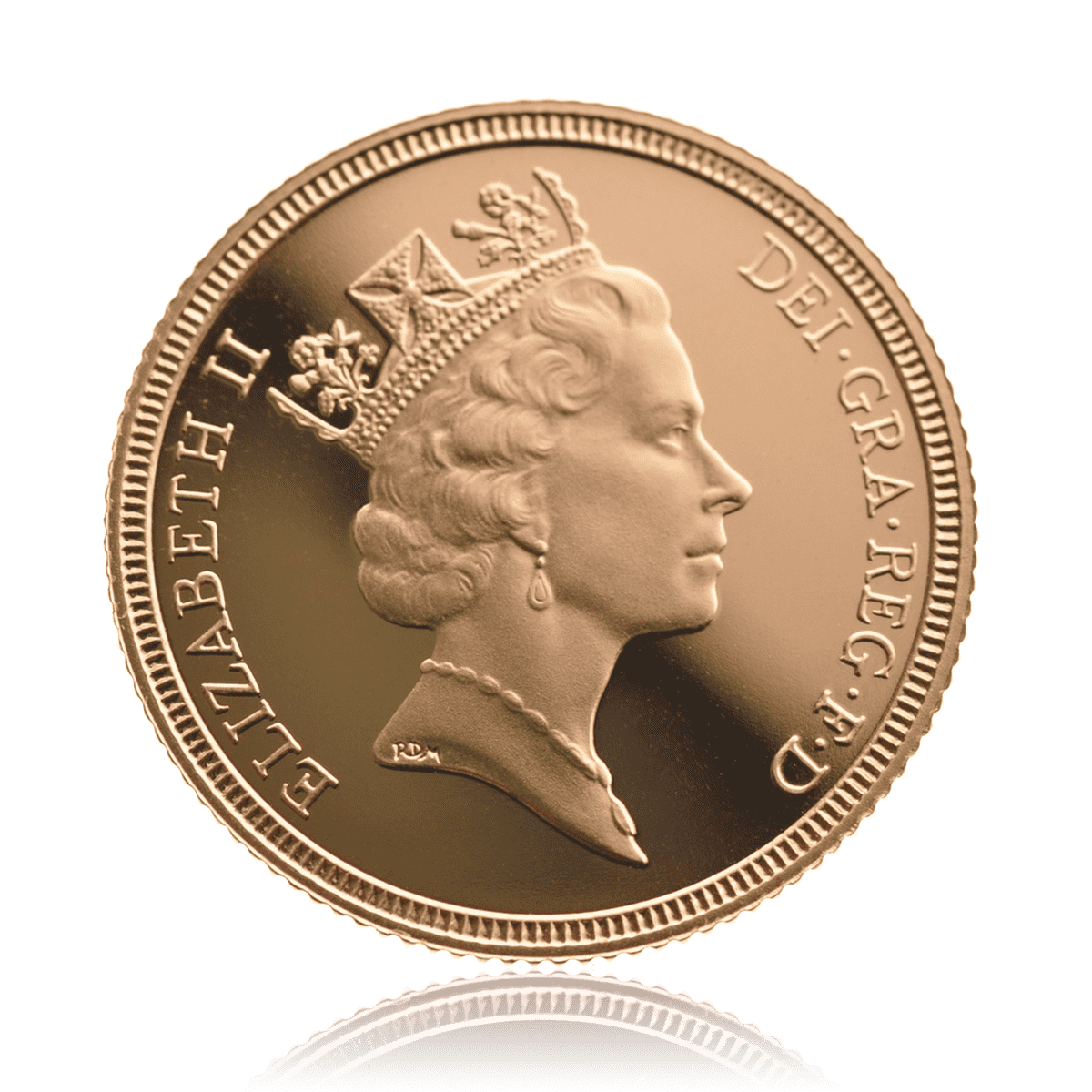 Half Gold Sovereign Queen Elizabeth II Third Head (1985-1997)