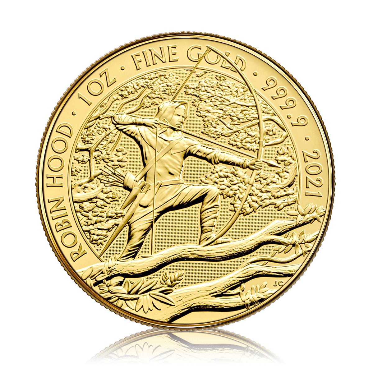 1oz Gold Royal Mint Robin Hood (2021)