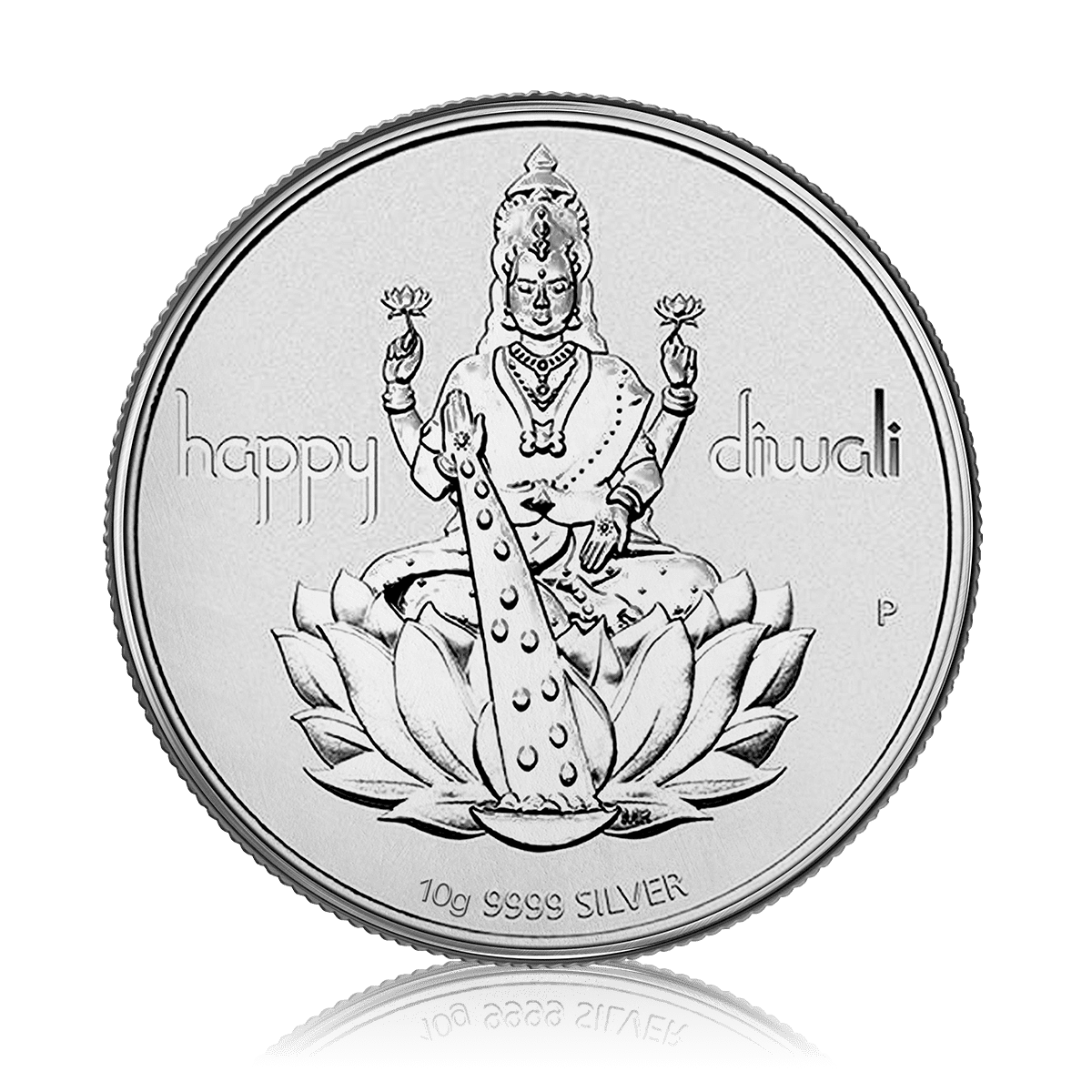 10g Silver Gold Bank Happy Diwali Laxmi Coin