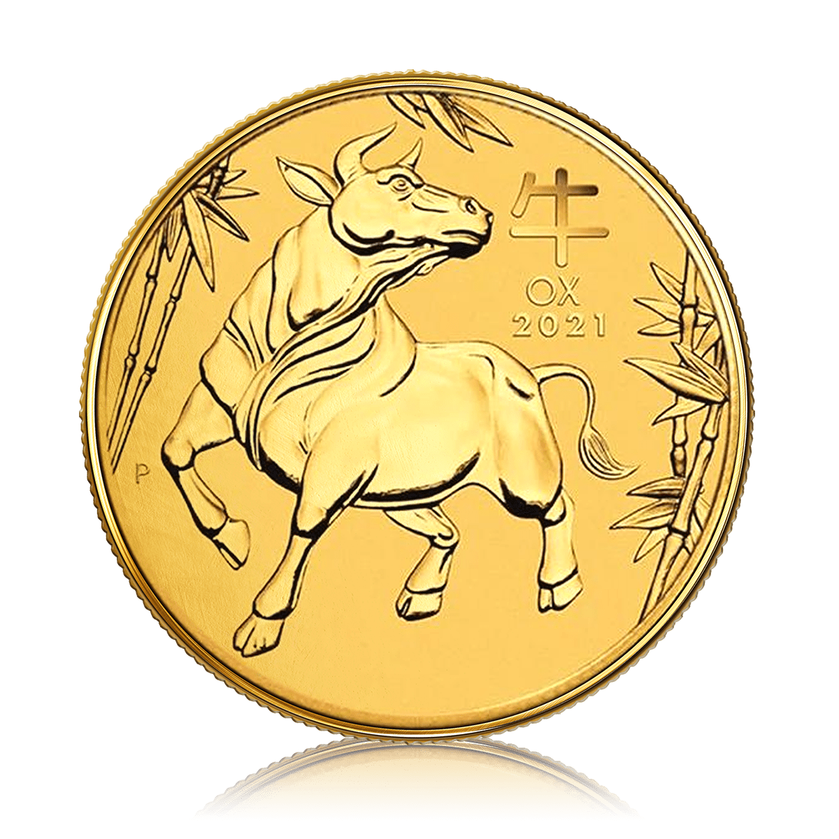 1/2oz Gold Perth Mint Year of the Ox (2021)