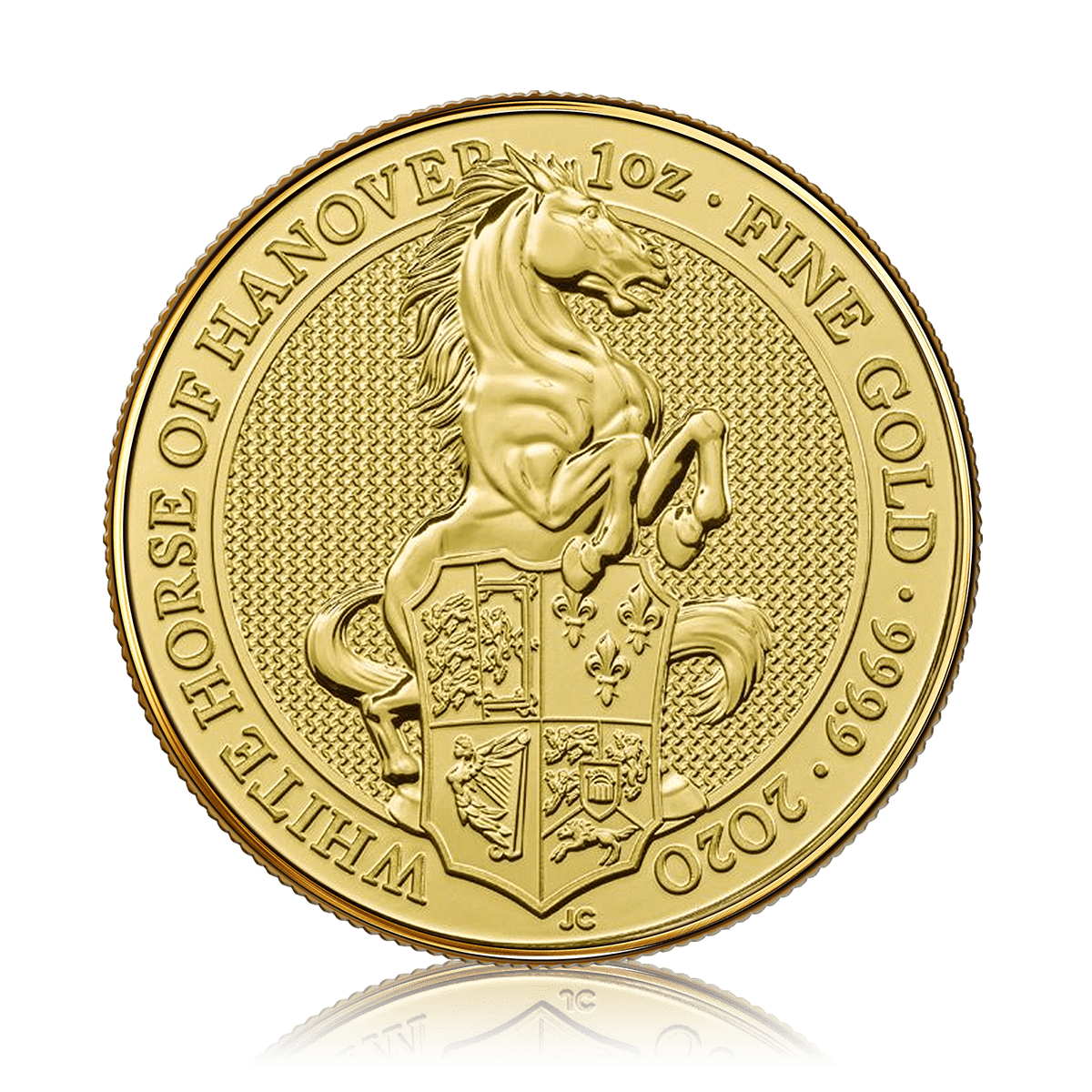 1oz Gold Queen's Beast White Horse Of Hanover (2020)
