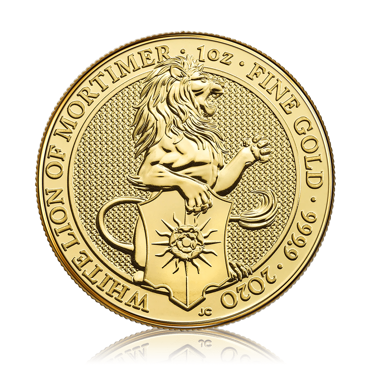 1oz Gold Queens Beast White Lion Of Mortimer (2020)