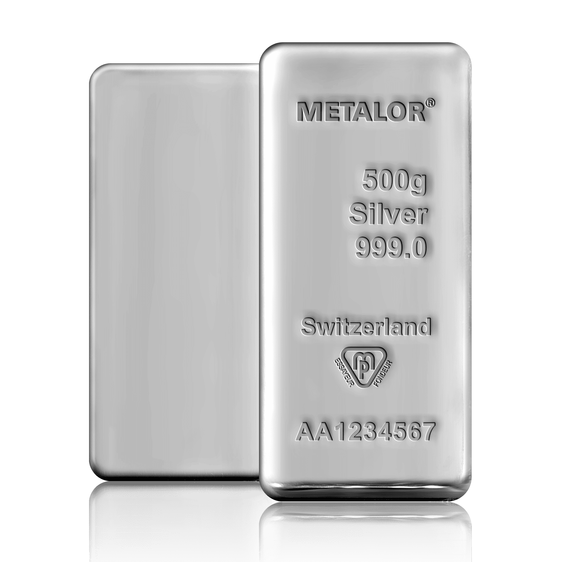 500g Metalor Investment Silver Bar (999)