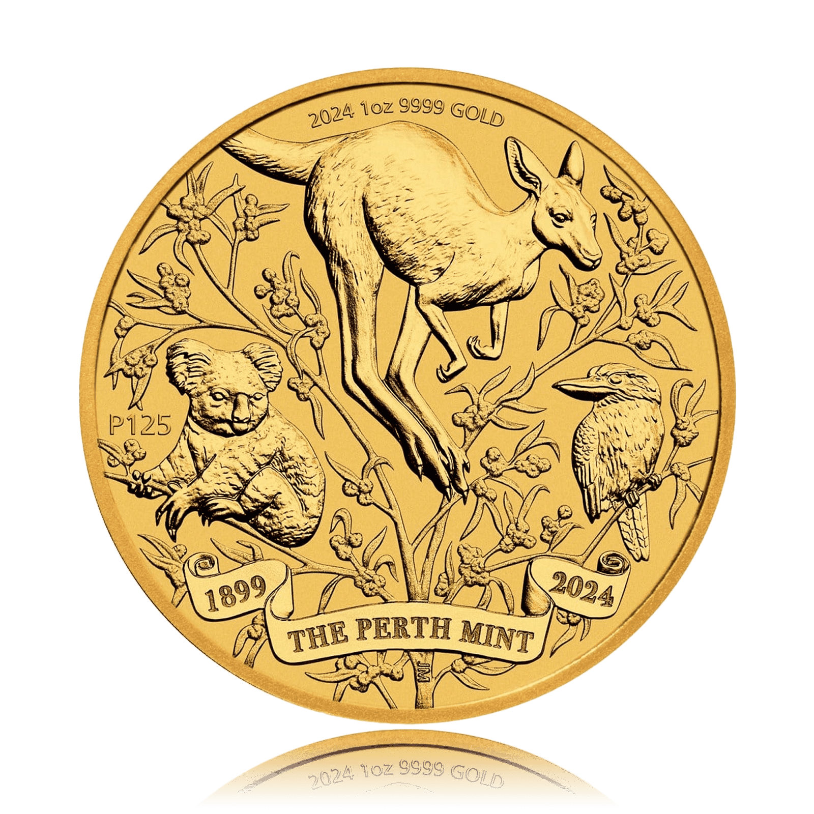 1oz Gold Perth Mint Kangaroo 125th Anniversary (2024)