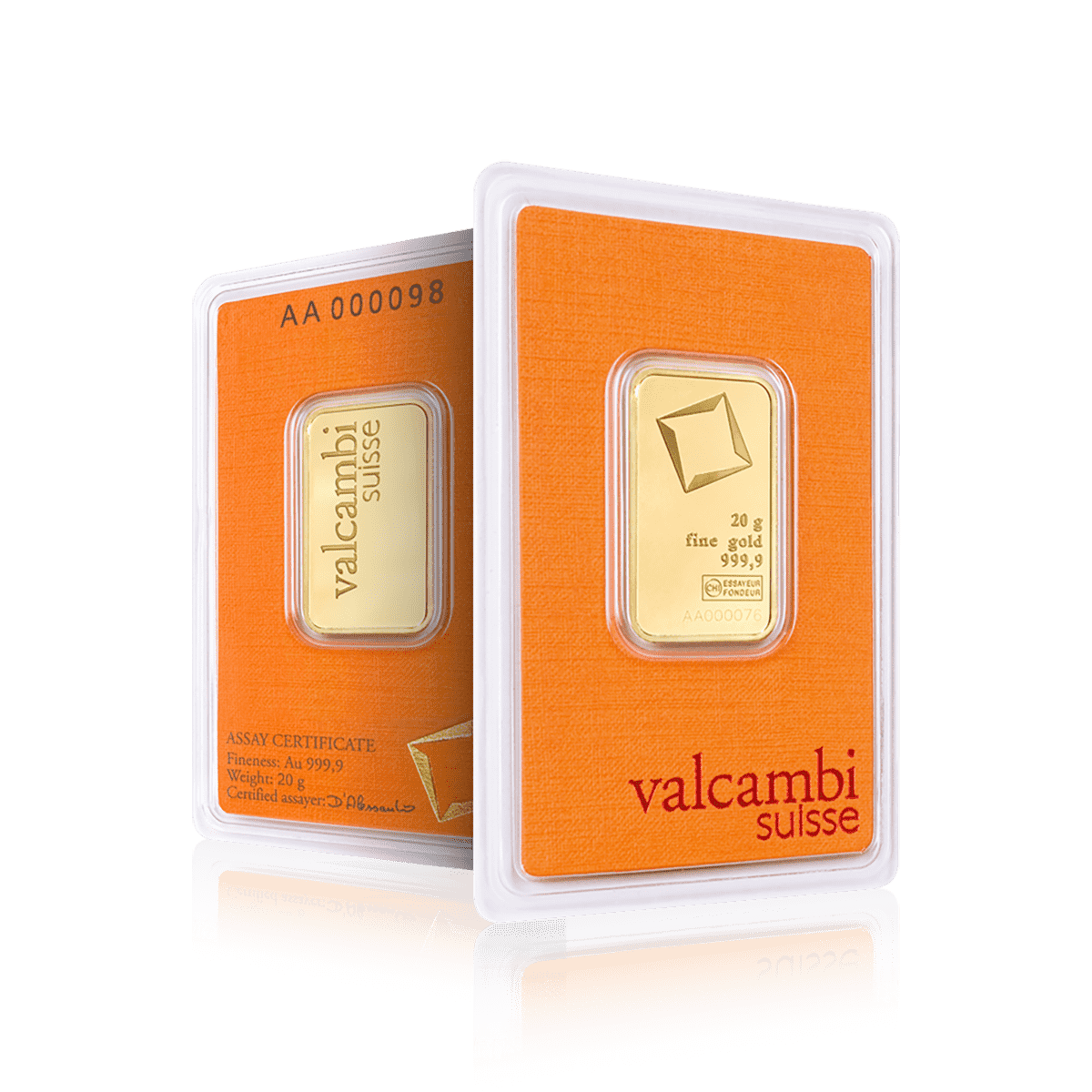 20g Valcambi Investment Gold Bar (999.9)