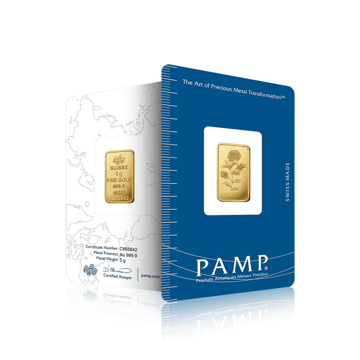 5g PAMP Rosa Investment Gold Bar