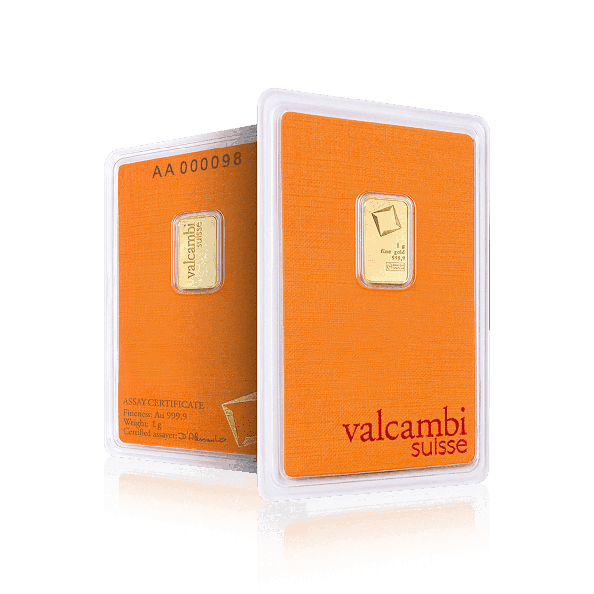 1g Valcambi Investment Gold Bar (999.9)