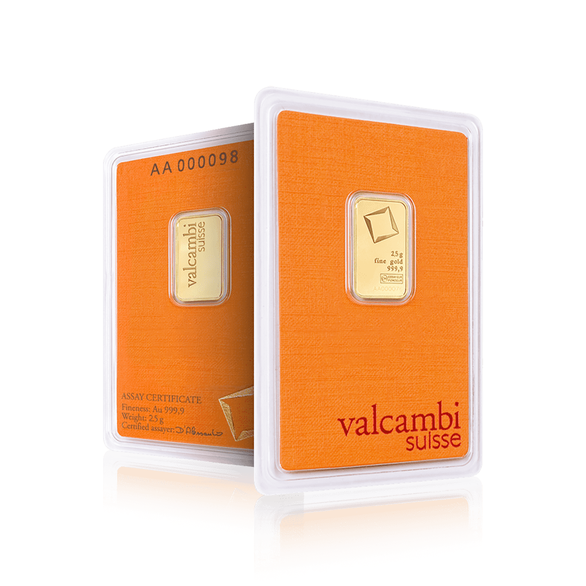 2.5g Valcambi Investment Gold Bar
