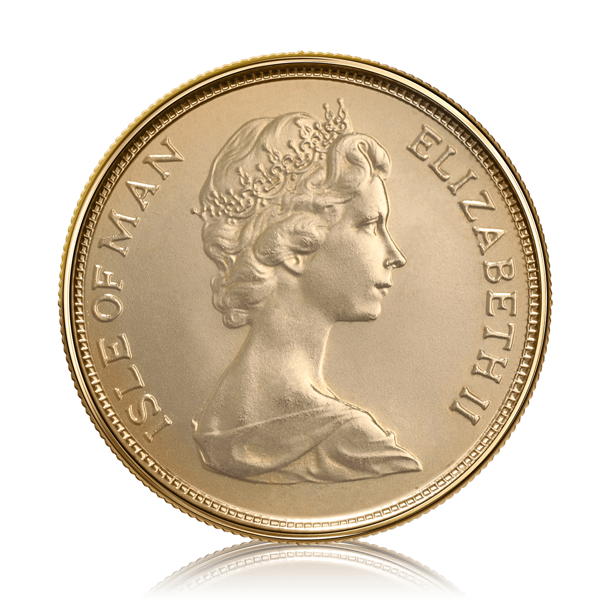 Half Gold Sovereign Elizabeth II Isle of Man (1973)