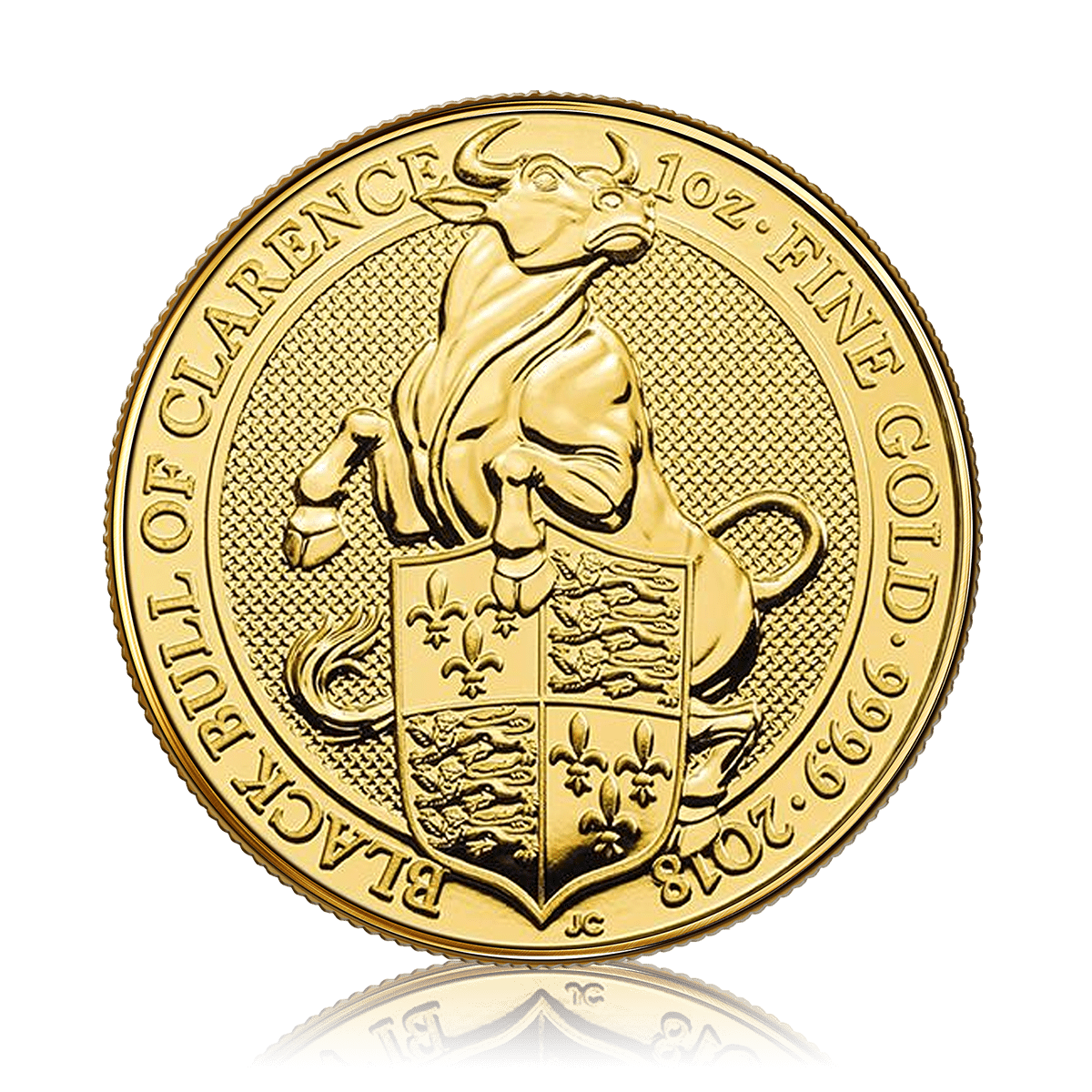 1/4oz Gold Tudor Beast The Bull of Clarence (2018)