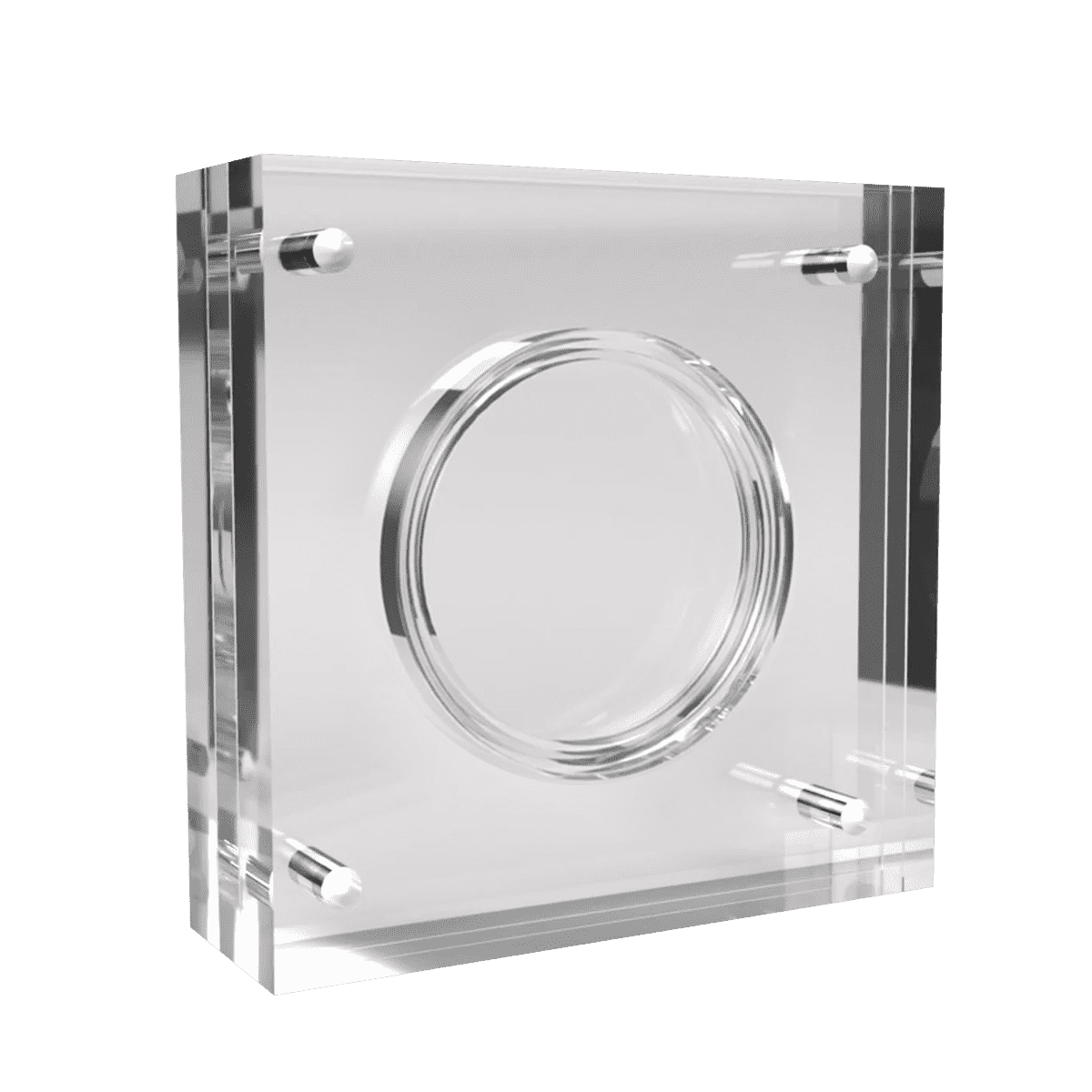 Magnetic Glass Coin Frame For (1oz Silver)