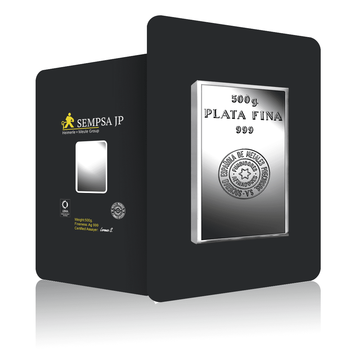 500g Heimerle + Meule Investment Silver Bar (999)
