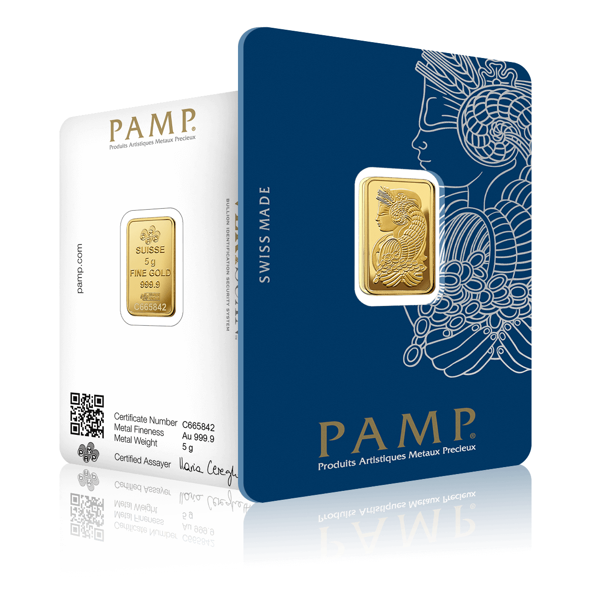 5g PAMP Lady Fortuna Gold Bar