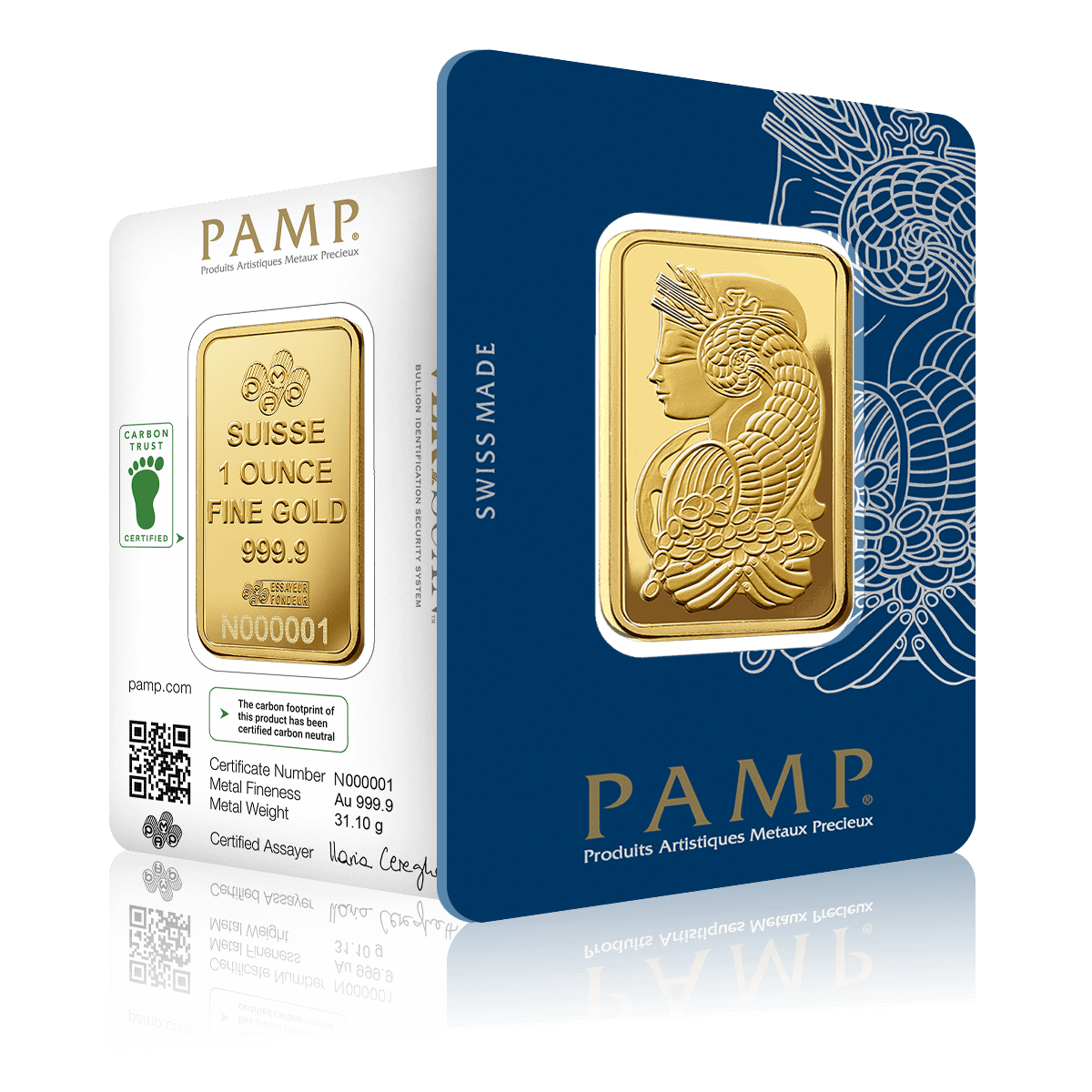 1oz PAMP Lady Fortuna Gold Bar