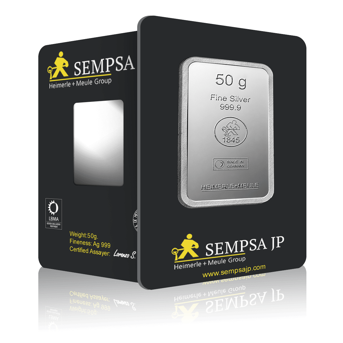 50g Heimerle + Meule Investment Silver Bar