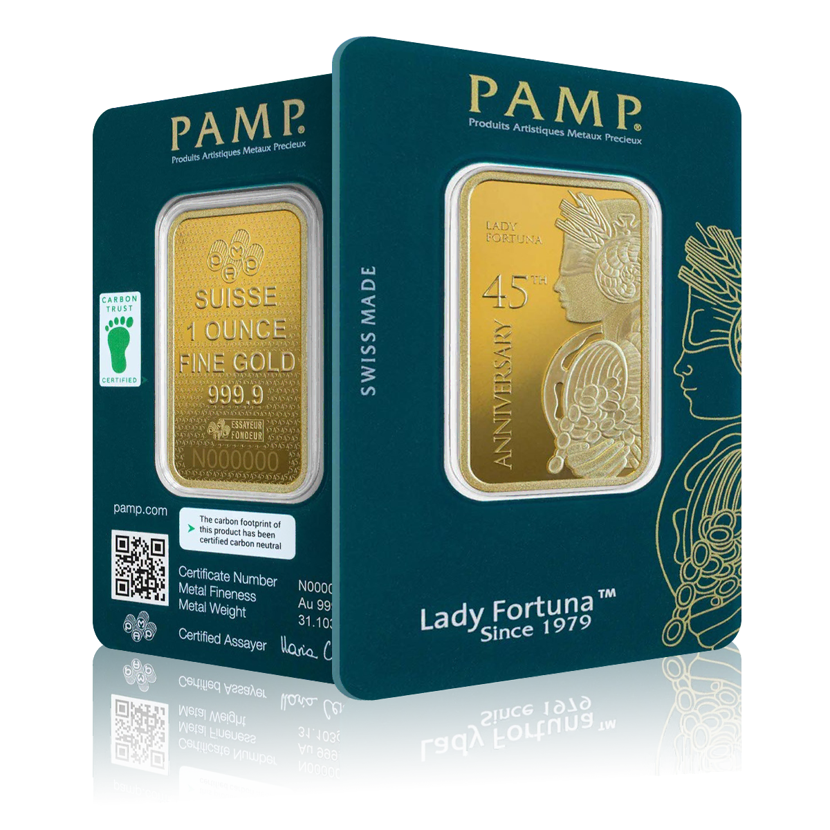 1oz Gold PAMP Fortuna 45th Annivarsary (2024)