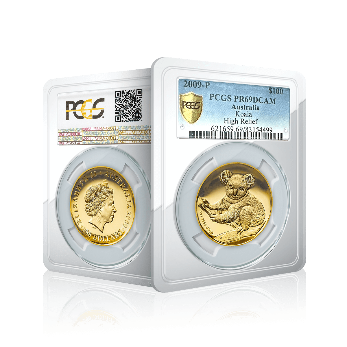 1oz Gold Perth Mint Australian Koala 2009 Graded (PR69)