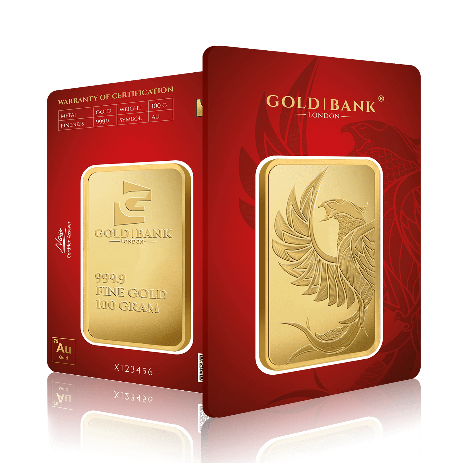 100g Gold Bank Phoenix Edition 2.0 Gold Bar