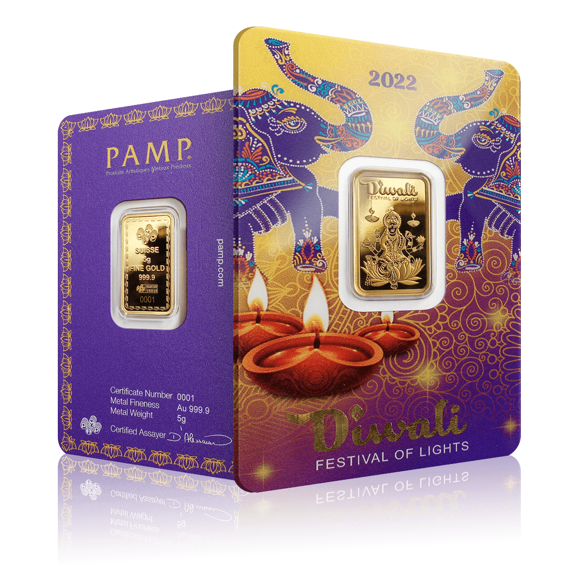 5g PAMP Happy Diwali Gold Bar (2022)