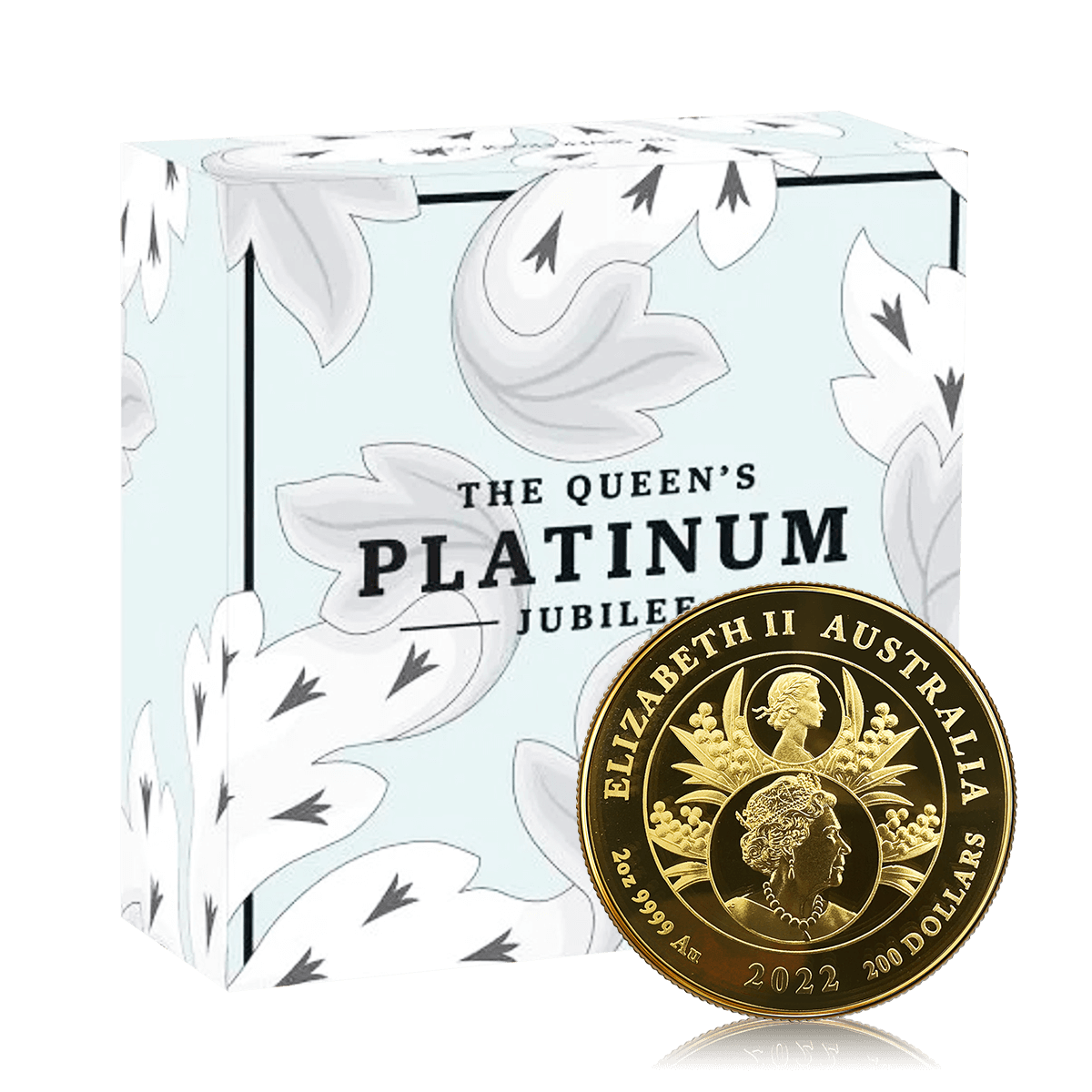 2oz Gold Perth Mint Queen Elizabeth II Platinum Jubilee Box Set Proof (1952-2022)