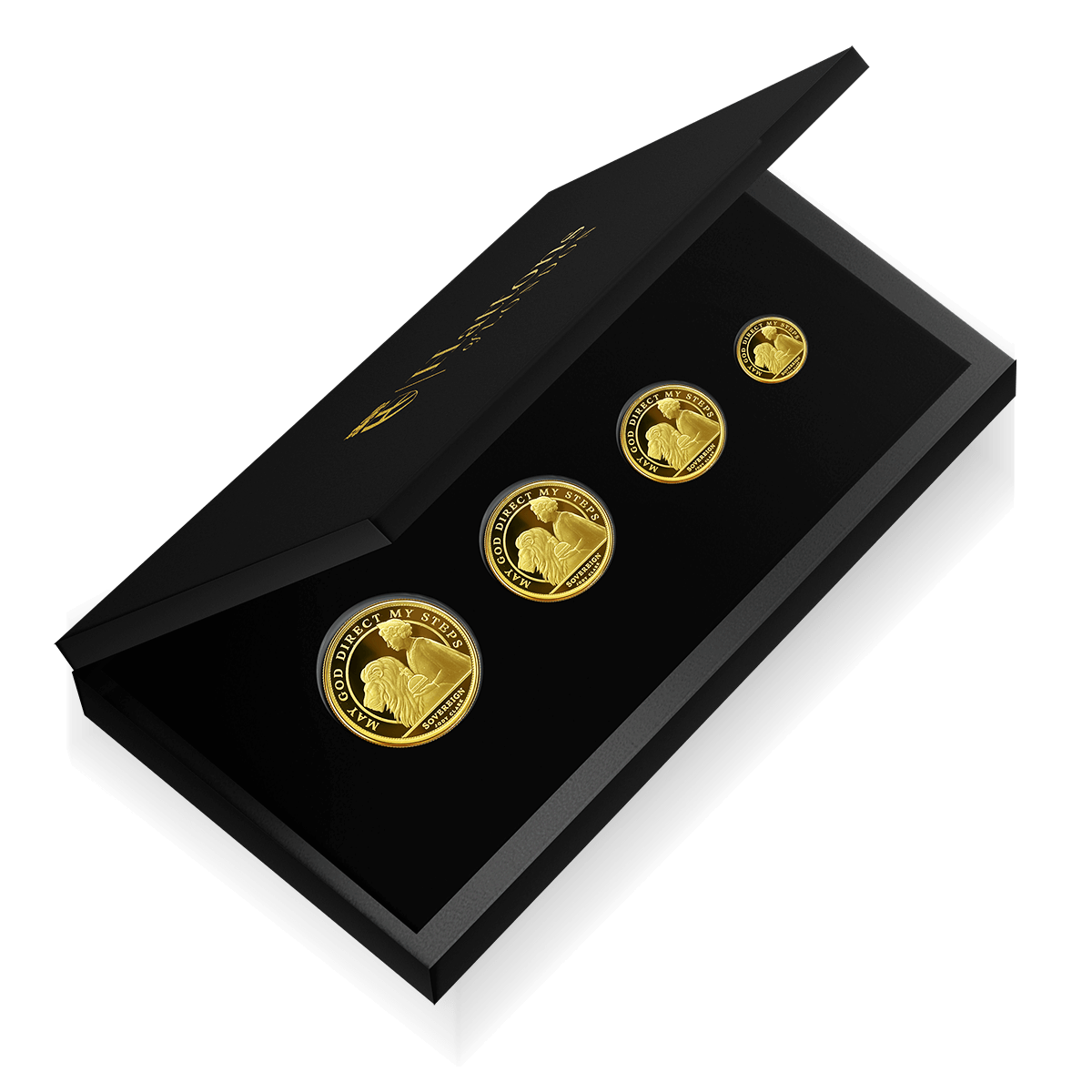 4 x 24ct Gold Sovereign prestige Box Set (2021)