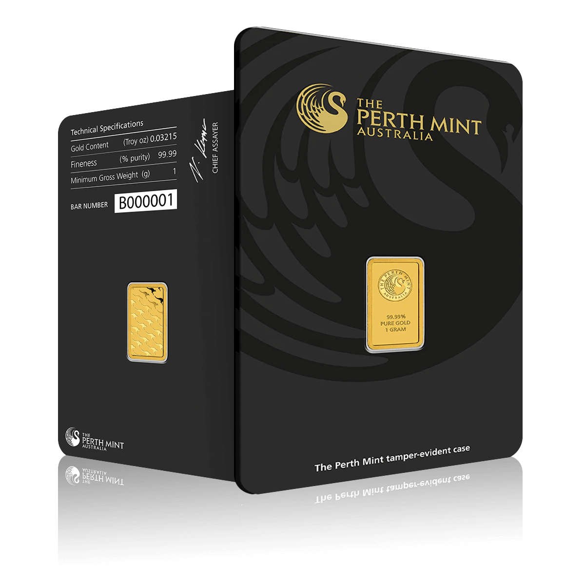 1g Perth Mint Gold Bar (999.9)
