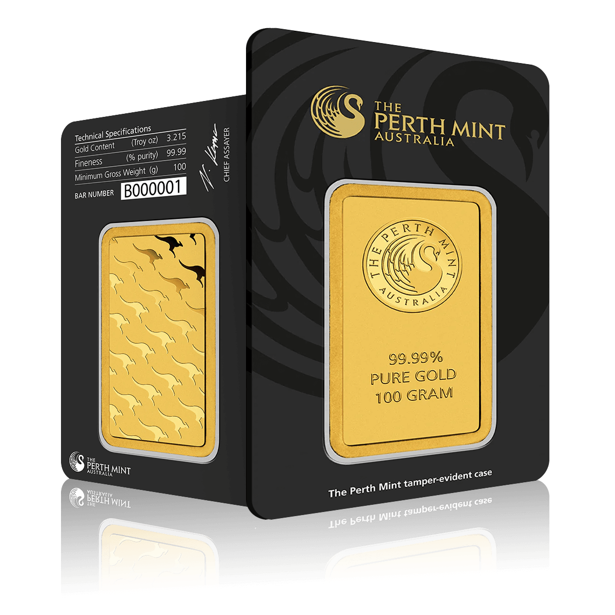 100g Perth Mint Investment Gold Bar (999.9)