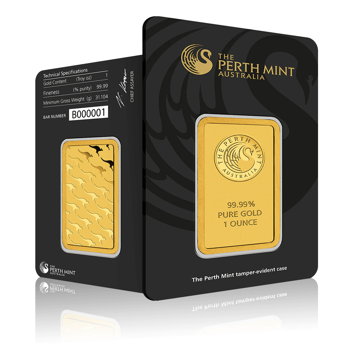 1oz Gold Perth Mint Investment Bar (999.9)