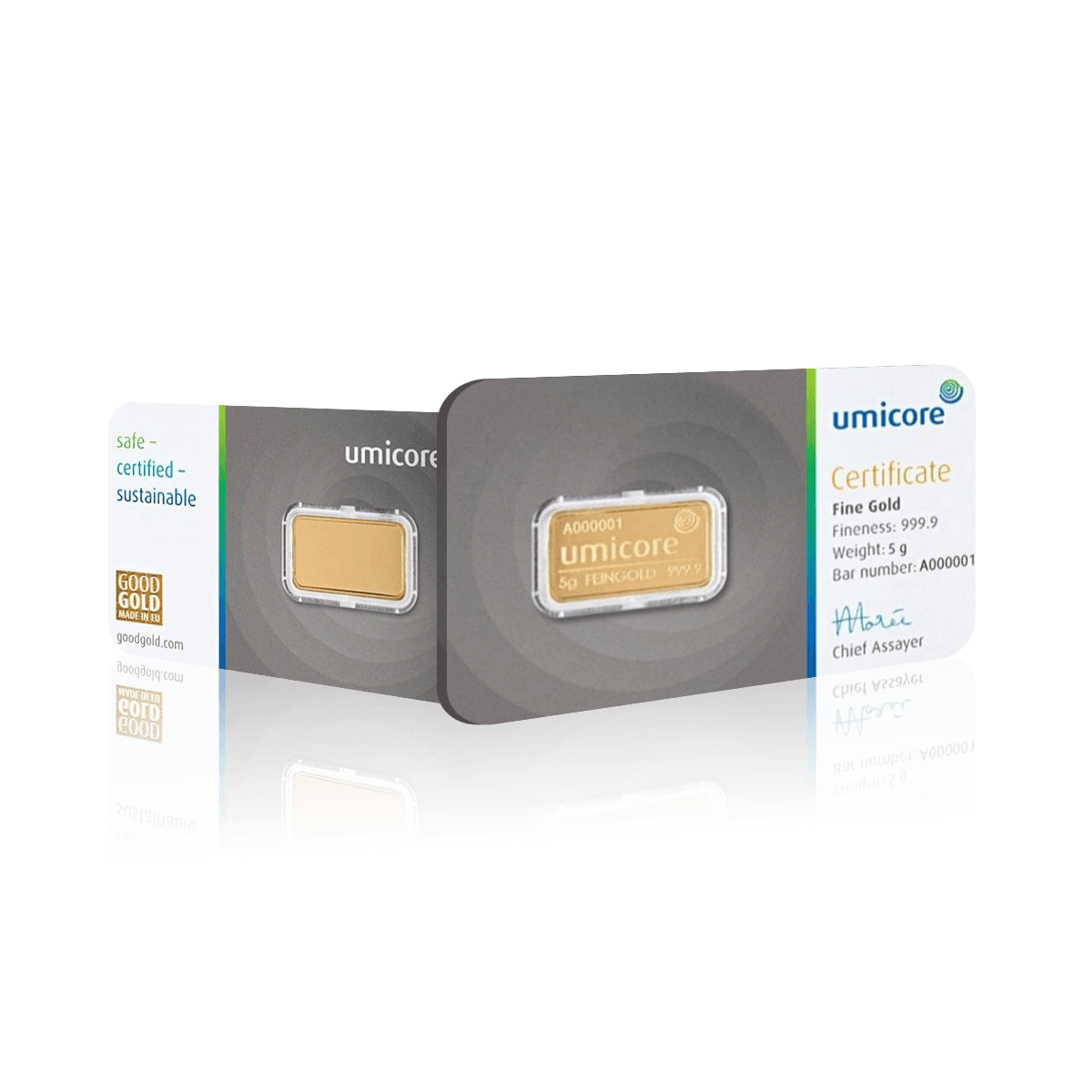 5g Umicore Investment Gold Bar (999.9)
