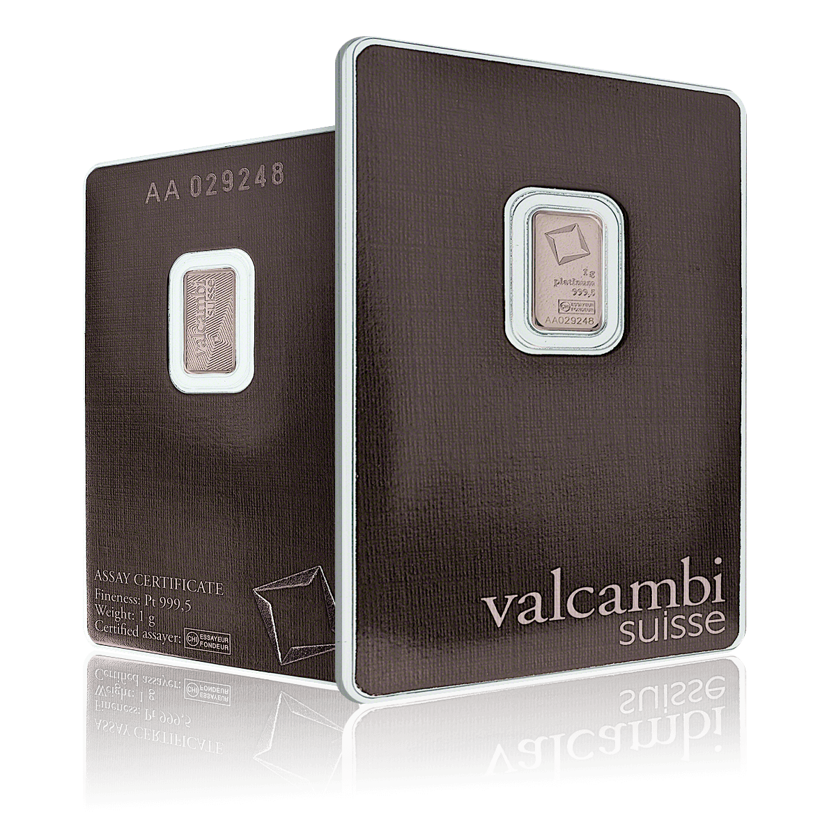 1g Valcambi Investment Platinum Bar (999.5)