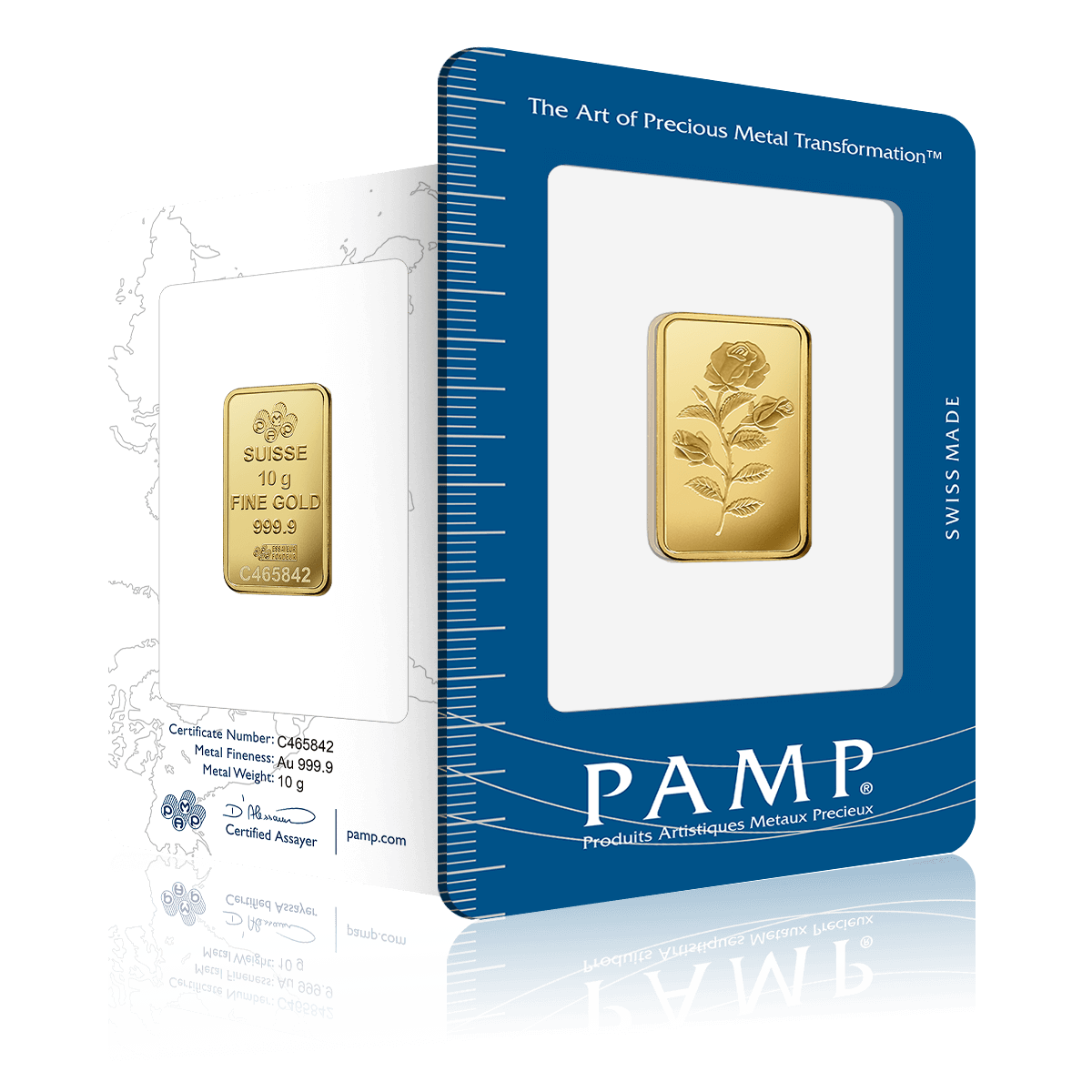 10g PAMP Rosa Investment Gold Bar (999.9)