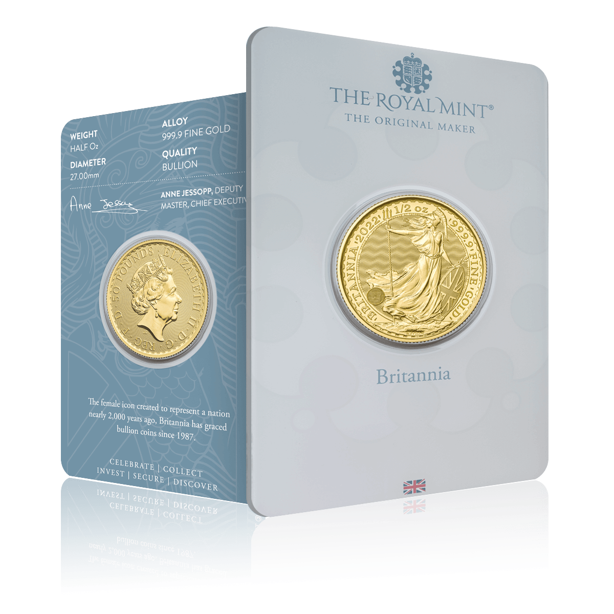 1/2oz Gold Royal Mint Britannia (2024) In Card